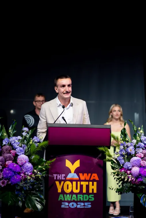 Wil at the WA Youth Awards 2025